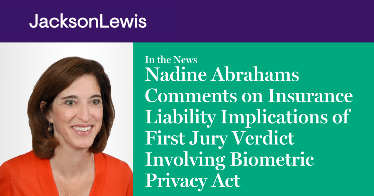 Nadine Abrahams Comments on Insurance Liability Implications of First